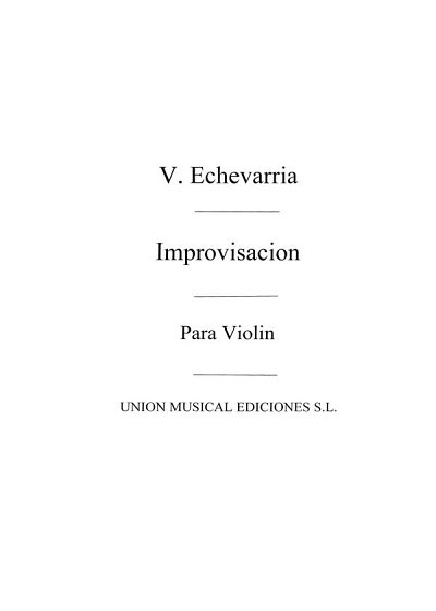Improvisacion For Violin, Viol