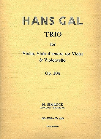 H. Gál: Streichtrio A-Dur op. 104