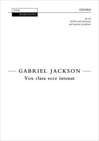 G. Jackson: Vox Clara Ecce Intonat
