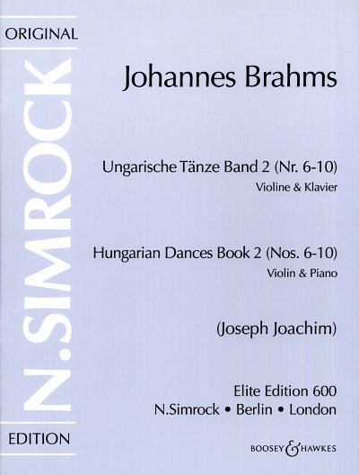 J. Brahms: Ungarische Tänze Band 2, VlKlav