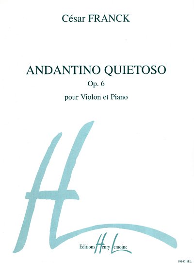 C. Franck: Andantino quietoso Op.6, VlKlav (KlavpaSt)