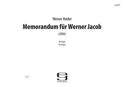 W. Heider: Memorandum Fuer Werner Jacob (2006)