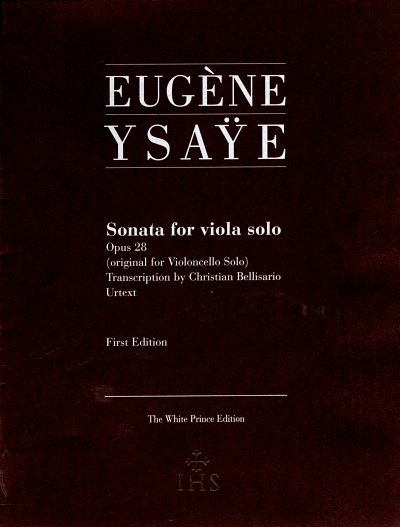 E. Ysaye: Sonata for viola solo op. 28, Va