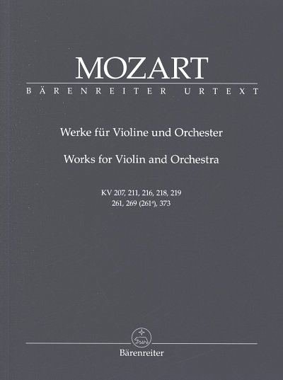 W.A. Mozart: Werke für Violine und Orchester, VlOrch (Stp)