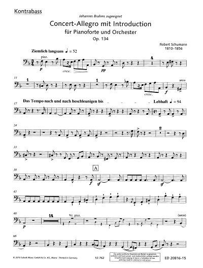 R. Schumann: Concert-Allegro mit Introduction, KlavOrch (Kb)