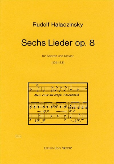 H. Rudolf: Sechs Lieder op. 8 (Part.)