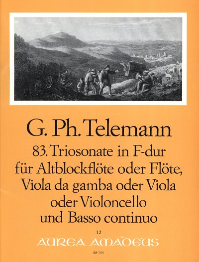 G.P. Telemann: 83. Triosonate in F-dur TWV 4, FlVlBc (Pa+St)