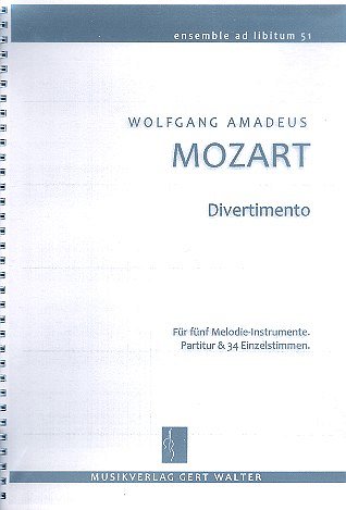 W.A. Mozart: Divertimento 3 C-Dur Kv Anh 229