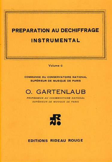 O. Gartenlaub: Préparation au déchiffrage instrumen, Ges/Mel