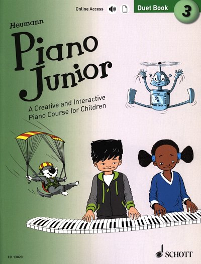 H.-G. Heumann: Piano Junior: Duet Book , Klav(4hd) (+Audiod)