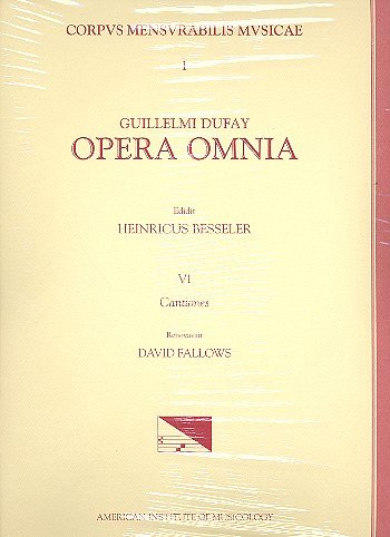 G. Dufay: Opera Omnia 6 - Cantiones (Part.)