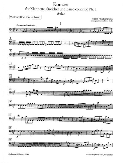 J.M. Molter: Klarinettenkonzert Nr. 1 A-dur