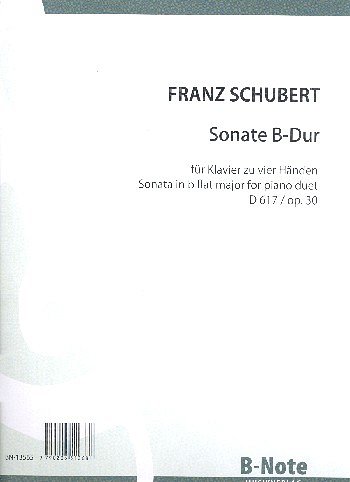 F. Schubert: Sonate B-Dur für Klavier zu vier, Klav4m (Sppa)