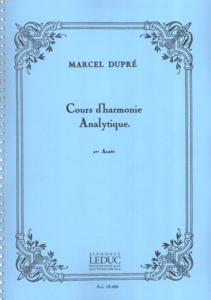 M. Dupré: Cours d'harmonie Analytique, Ges/Mel (0)