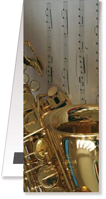 Lesezeichen Saxophon/Notenblatt magnetisch