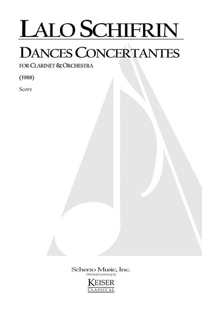 L. Schifrin: Dances Concertantes for Clari, KlarOrch (Part.)