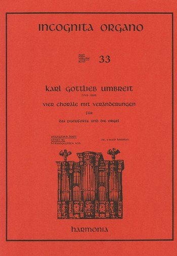 Incognita Organo 33 - 4 Choräle mit Veränderu, Klav/Org (Bu)