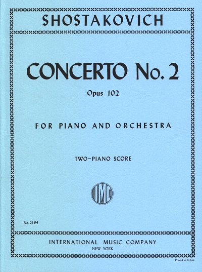 D. Schostakowitsch: Konzert 2 F-Dur Op 102 - Klav Orch