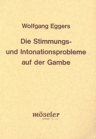 W. Eggers: Die Stimmungs- und Intonationsprobleme , Vdg (Bu)