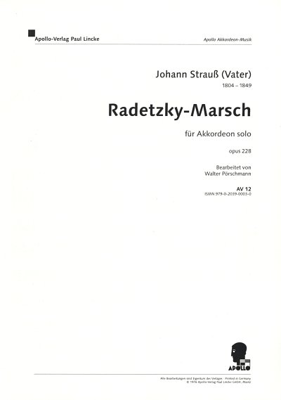 J. Strauss (Vater): Radetzky Marsch Op 228
