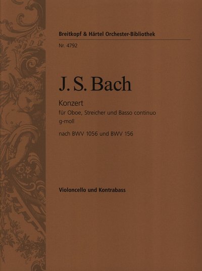 J.S. Bach: Oboenkonzert g-moll, ObStrBc (VcKb)