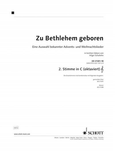 H. Schallehn: Zu Bethlehem geboren, Gch4;Varens (St2C8va)