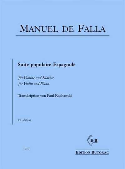 M. de Falla: Suite populaire Espagnole, VlKlav (KlavpaSt)