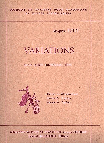 Variations Volume 1 : 10 Variations, 4Sax