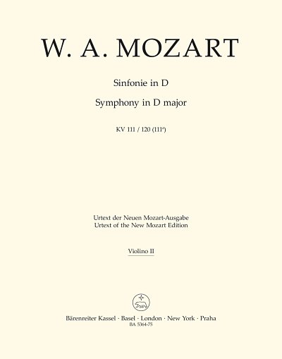 W.A. Mozart: Sinfonie D-Dur KV 111, 120 (111a)