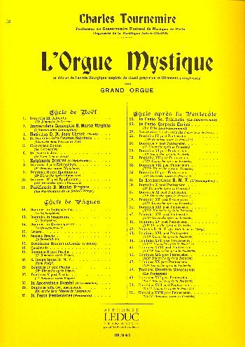 C. Tournemire: L'Orgue mystique Vol.28, Org