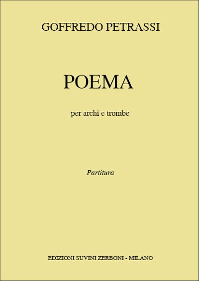 G. Petrassi: Poema (Part.)