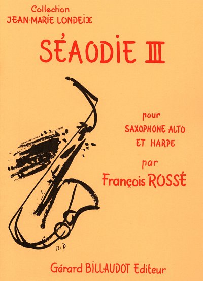 F. Rossé: Seaodie Iii, Pour Saxophone Alto Et Harp, ASaxKlav