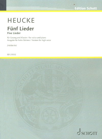 AQ: S. Heucke: Fünf Lieder op. 99, GesHKlav (B-Ware)