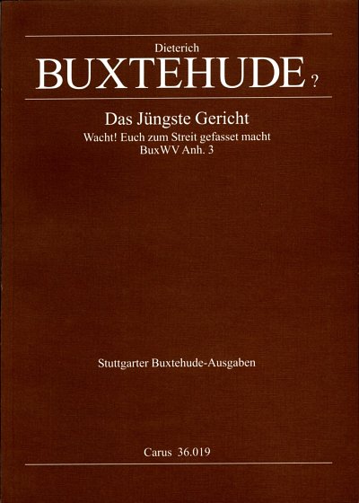 D. Buxtehude: Das jüngste Gericht Anh. 3, 6GsGchOrch (Part.)