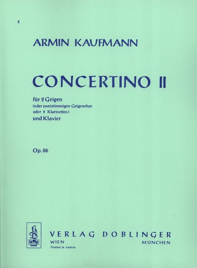 A. Kaufmann: Concertino 2 Op 86 Das Jugend Ensemble