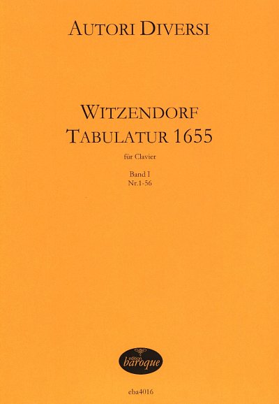 J. Jacobi: Witzendorf Tabulatur 1655 1, CmbOrgKlv
