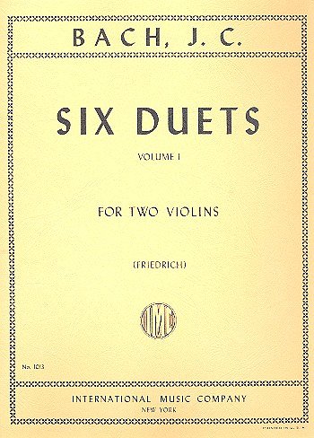 J.S. Bach: 6 Duetti Vol. 1 (Friedrich), 2Vl (Bu)