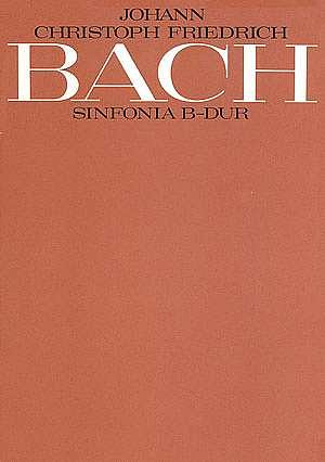 J.C.F. Bach: Sinfonia Nr. 20 in B BR JCFB C 28 / Partitur