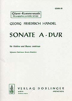 G.F. Händel: Sonate A-Dur (Vc. ad lib.) op. 1/3