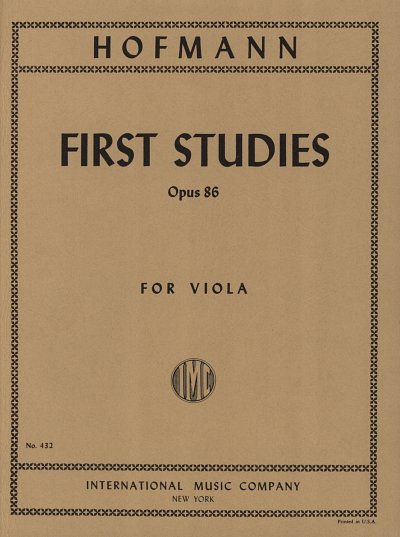 R. Hofmann: Primi Studi Op. 86, Va