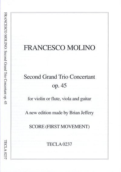 F. Molino: Second Grand Trio Concertant., Violine [Floete], 