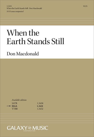 When the Earth Stands Still (Bu)