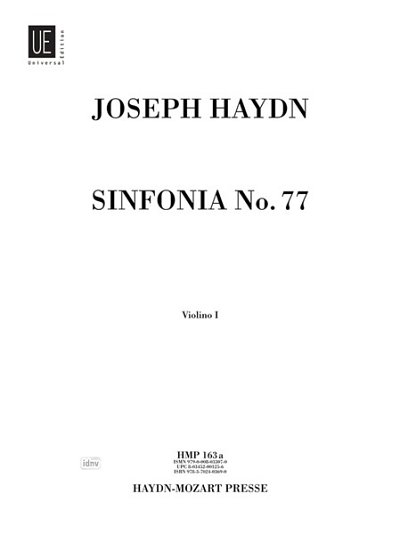 J. Haydn: Sinfonia Nr. 77 Hob. I:77 , Sinfo (Vl1)