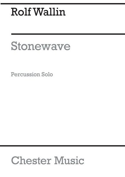 R. Wallin: Stonewave For Solo Percussion, Perc (Part.)