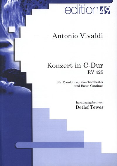 A. Vivaldi: Konzert C-Dur RV 425, MandStrBc (Part.)
