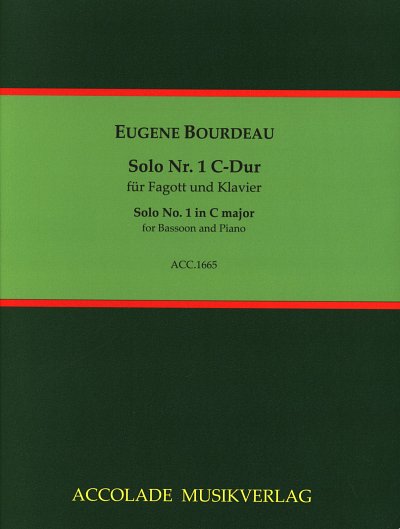 E. Bourdeau: Solo C-Dur Nr. 1, FagKlav