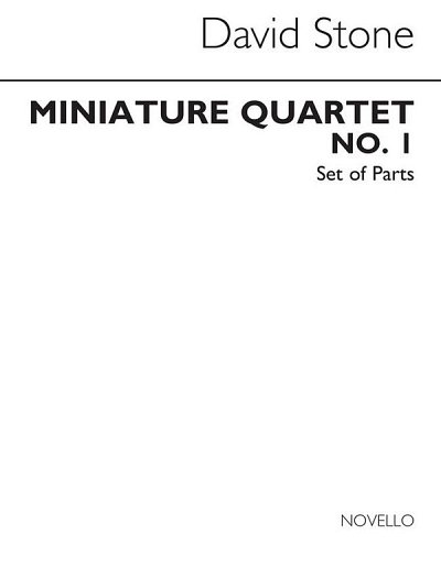 D. Stone: Miniature Quartet No.1 Parts (Bu)