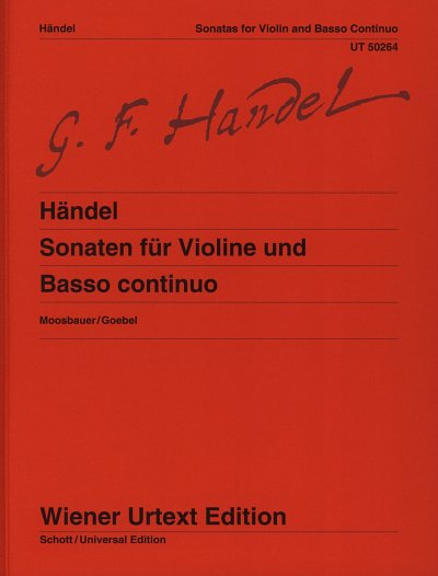 G.F. Haendel: Sonaten fuer Violine und Basso , VlBc (KlavpaS