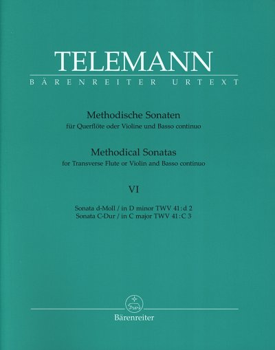 G.P. Telemann: Methodische Sonaten 6, Fl/VlBc (SppaSt)