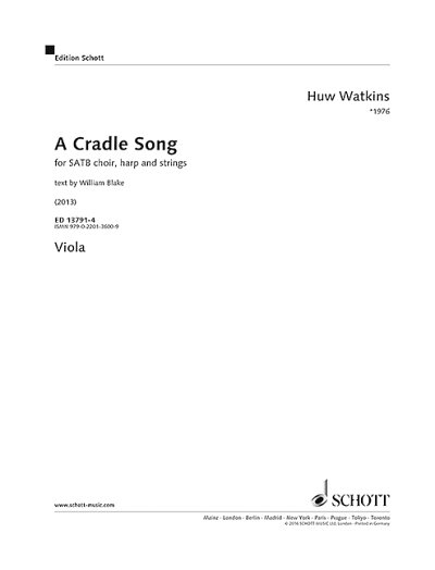 H. Watkins: A Cradle Song, GchHfStr (Vla)